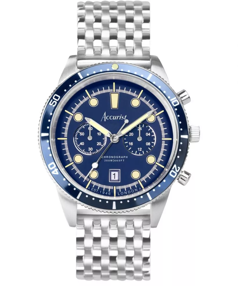 Accurist Dive Chronograph 42mm - Windermere Blue 72004