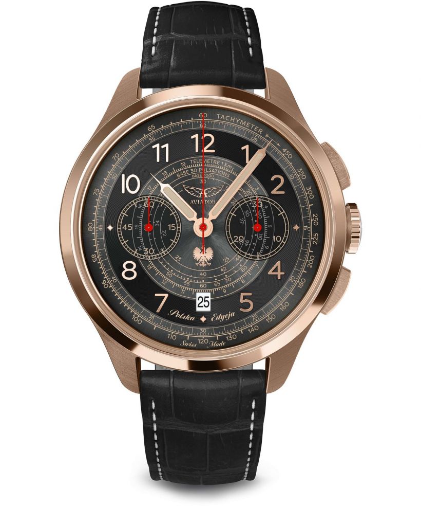 Zegarek męski Aviator Heritage Chronograph Trimeter Polska Edycja Limitowana
