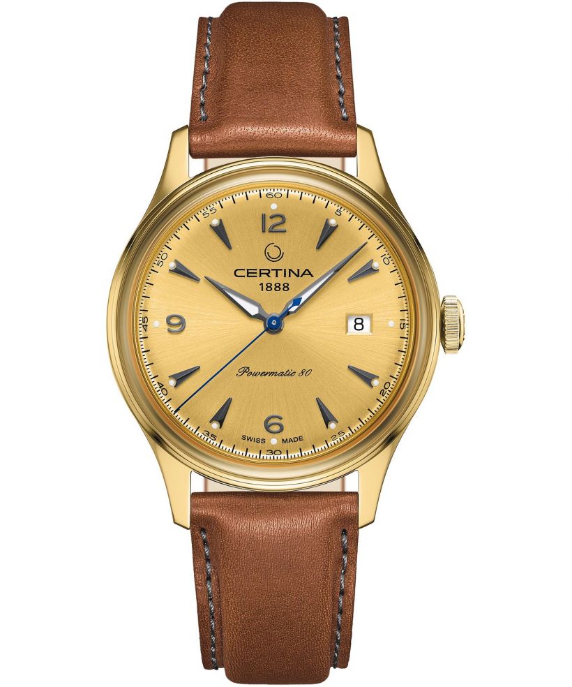Certina Heritage Automatic DS 1 C0298071603101 - Orologio Uomo Acciaio 40mm, Vetro Zaffiro, Riserva 80 Ore