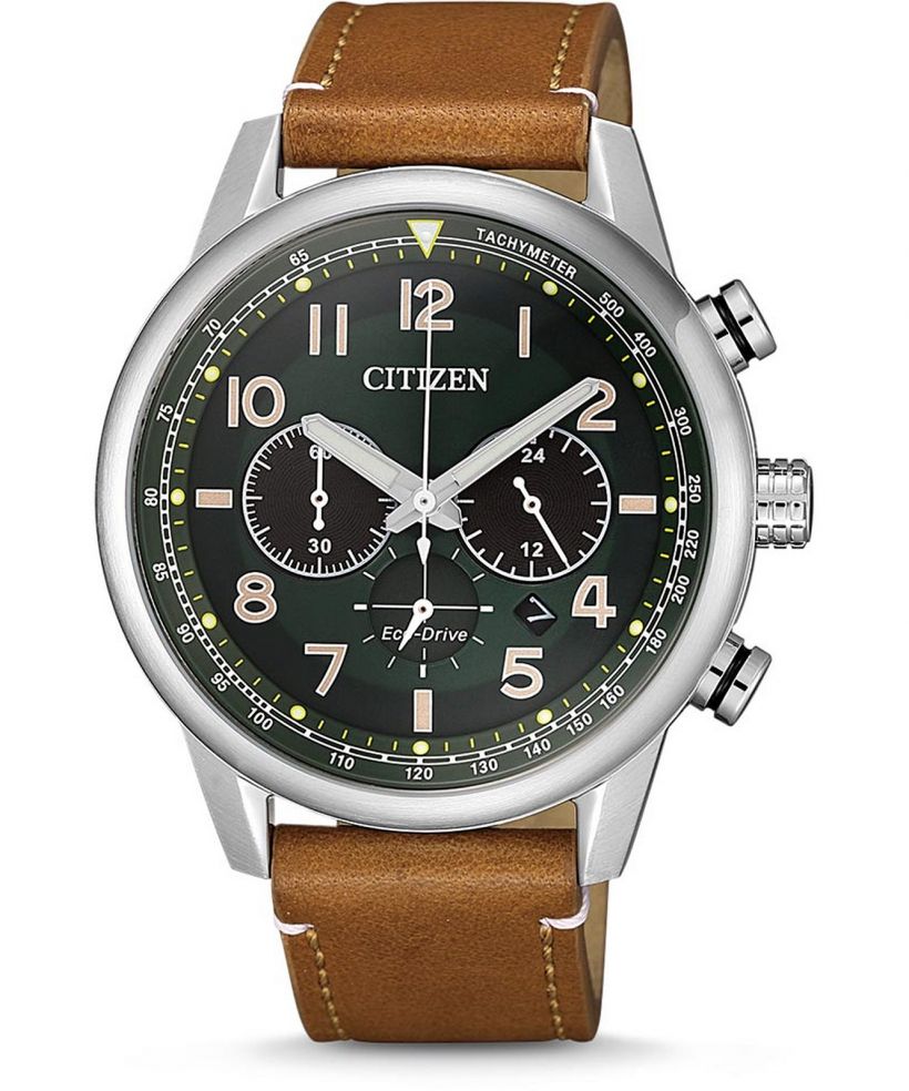 Zegarek męski Citizen Leather Eco-Drive Chronograph						