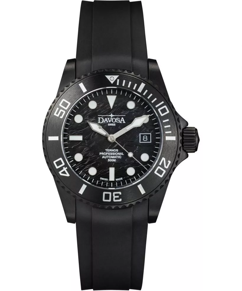 Zegarek męski Davosa Ternos Professional Black Rock Automatic Limited Edition
