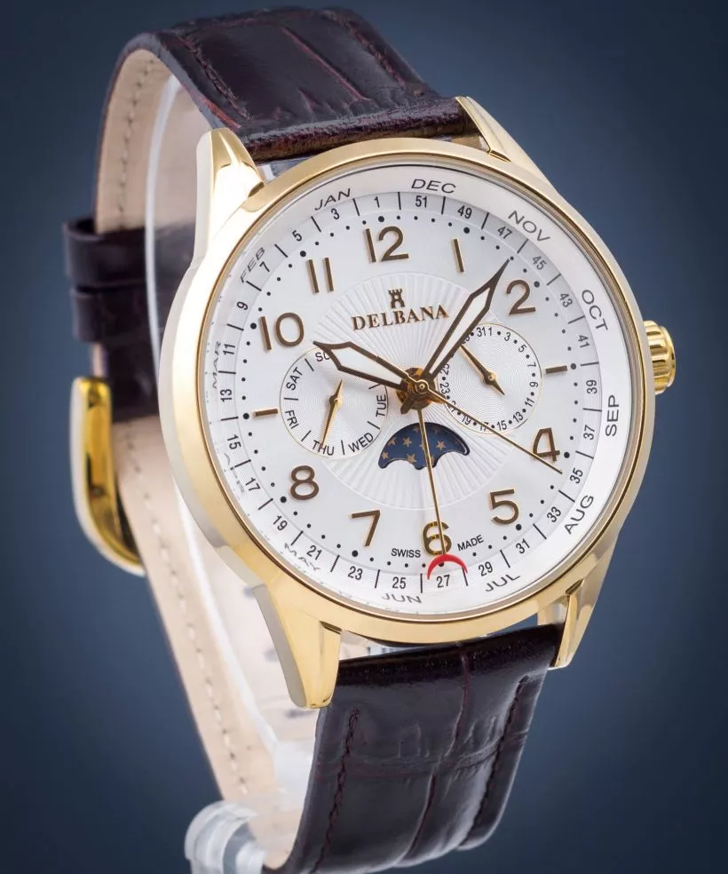 Zegarek męski Delbana Retro Moonphase