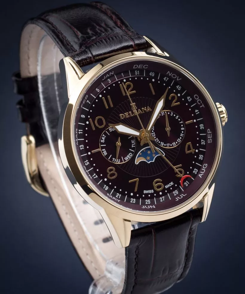 Zegarek męski Delbana Retro Moonphase