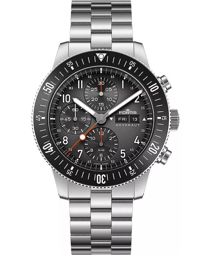 Zegarek męski Fortis Novonaut N-42 Legacy Block Bracelet