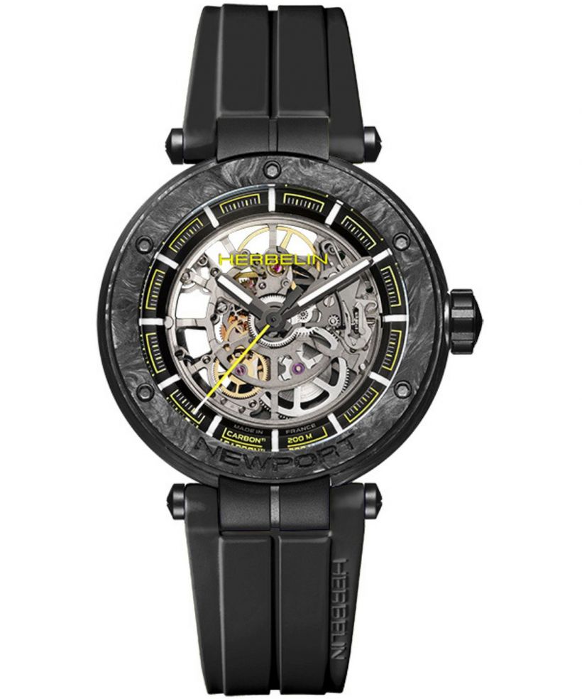 Zegarek męski Herbelin Newport Carbon Skeleton Titanium Automatic Limited Edition