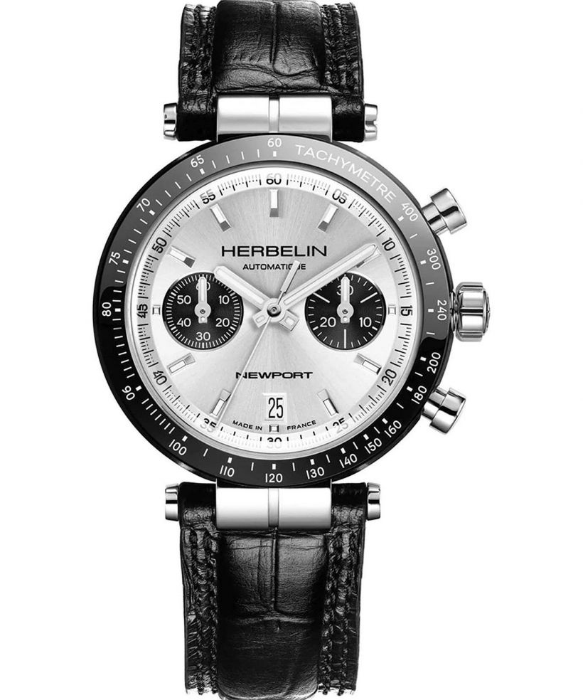 Zegarek męski Herbelin Newport Heritage BI-COMPAX Panda Automatic Chronograph