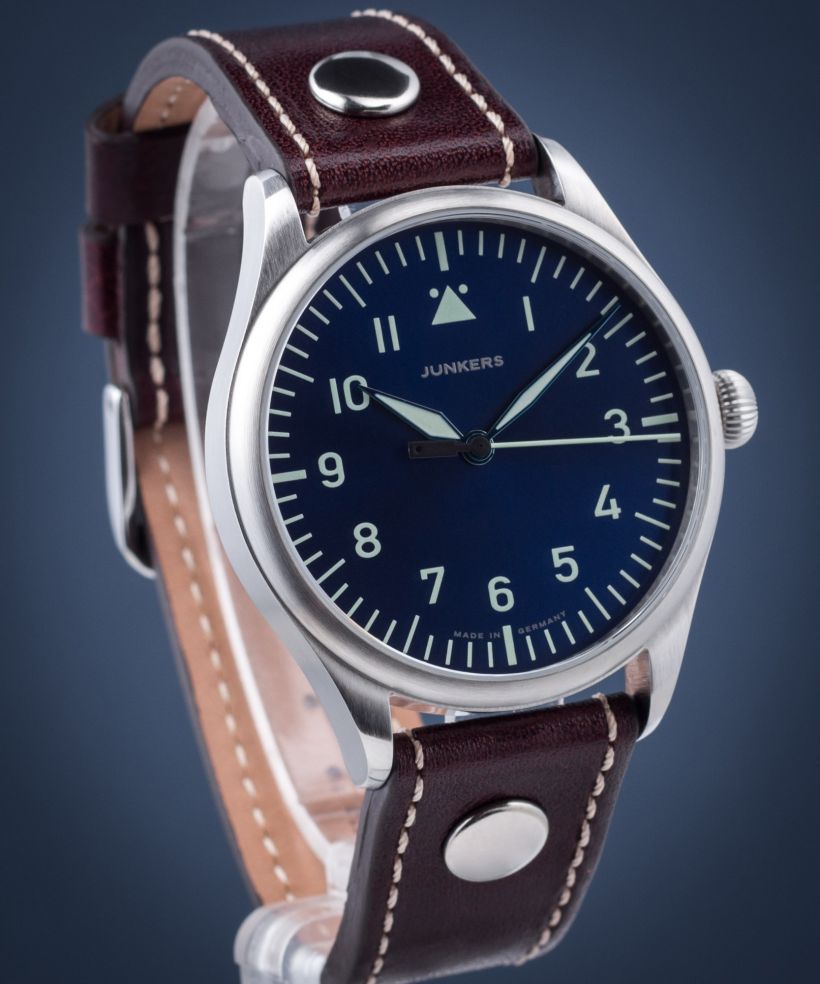 Junkers Baumuster 9.52.01.03 Orologio Automatico Uomo - Cassa In Acciaio Inox, Vetro Minerale K1, Design Circolare Argento