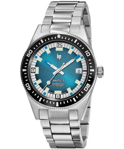 Zegarek męski Lip Nautic 3 Automatique 7E Continent Limited Edition