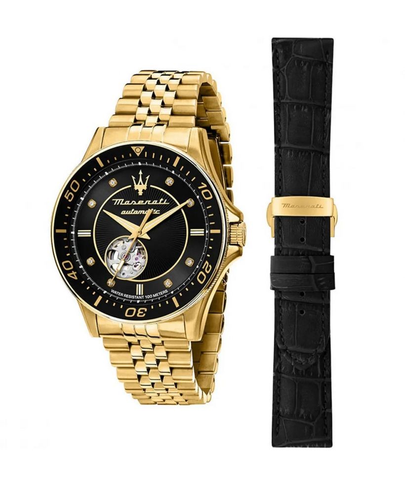 Zegarek męski Maserati Sfida Open Heart Automatic SET
