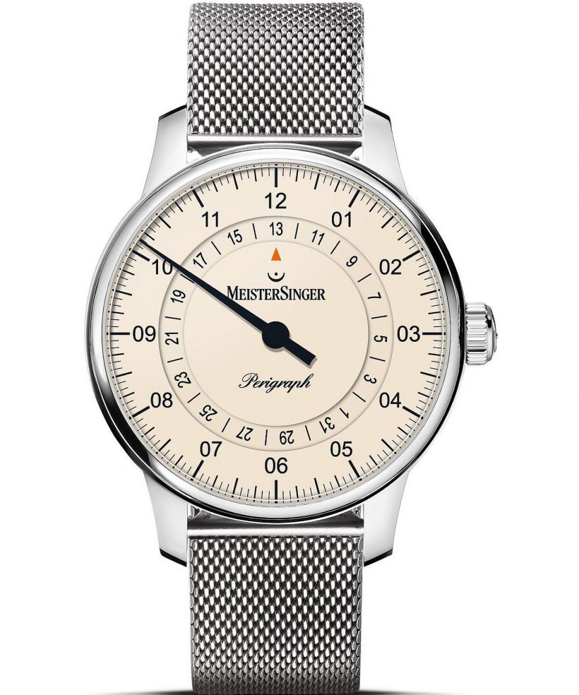Zegarek męski MeisterSinger Perigraph - 38mm Ivory