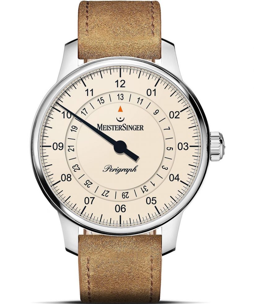 Zegarek męski MeisterSinger Perigraph - 38mm Ivory
