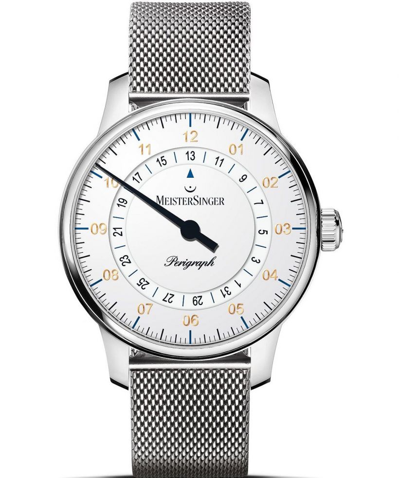 Zegarek męski MeisterSinger Perigraph - 38mm White