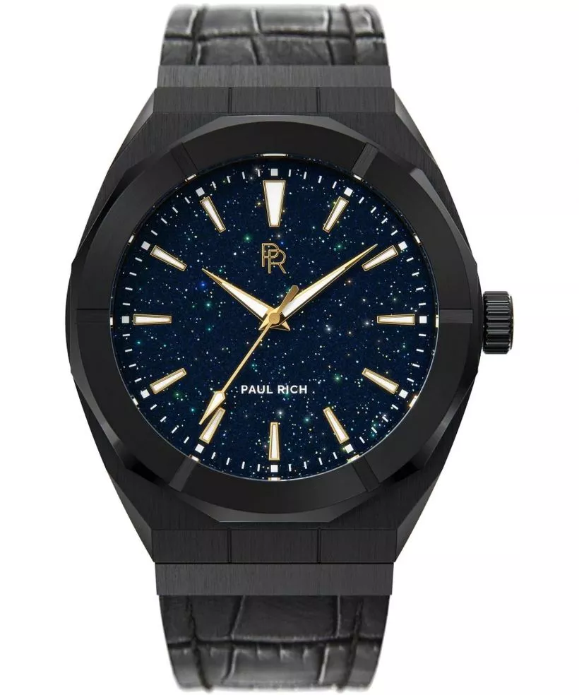 Zegarek męski Paul Rich Star Dust Black Leather 42