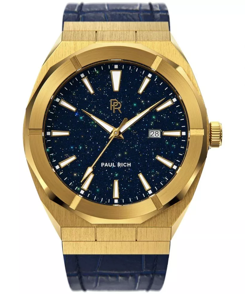 Zegarek męski Paul Rich Star Dust Gold Leather 45 Auto
