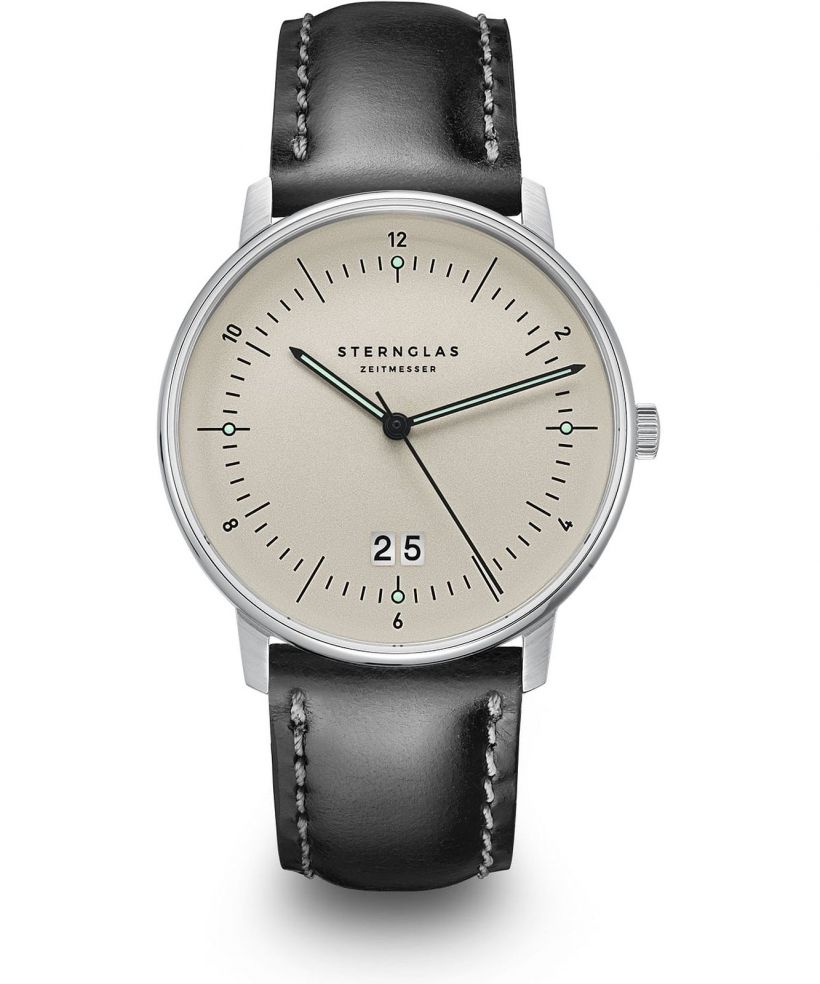 Zegarek męski Sternglas Naos Big Date Alabaster