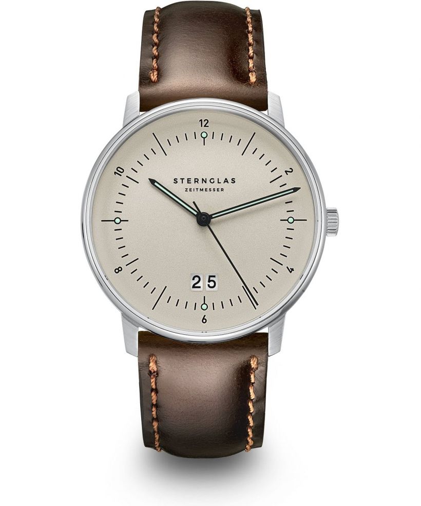 Zegarek męski Sternglas Naos Big Date Alabaster