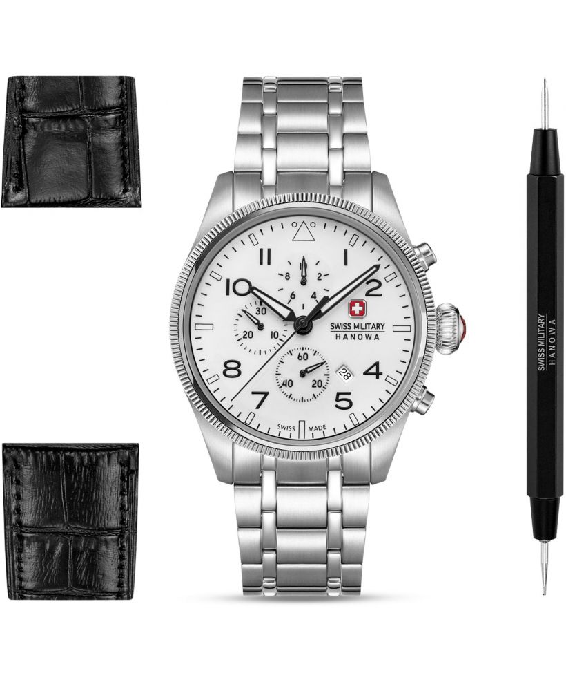 Zegarek męski Swiss Military Hanowa Thunderbolt Northern Night Chronograph SET