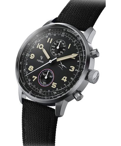 Zegarek męski Yema Flygraf Bi-Compax French Air Force Chronograph