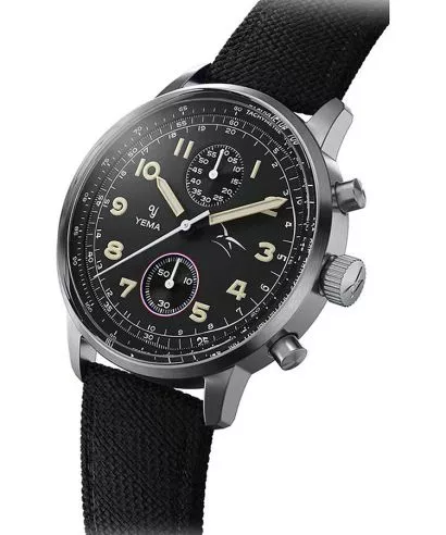 Zegarek męski Yema Flygraf Bi-Compax French Air Force Chronograph