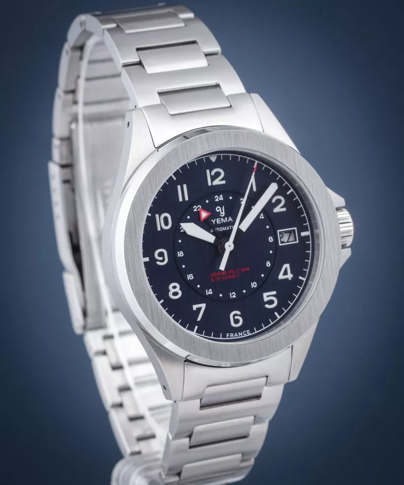 Zegarek męski Yema Flygraf French Air &amp; Space Force GMT Limited Edition