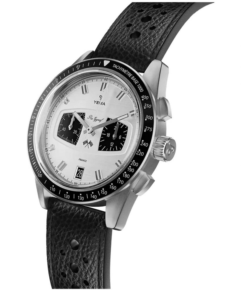 Zegarek męski Yema Rallygraf Meca-Quartz II Panda