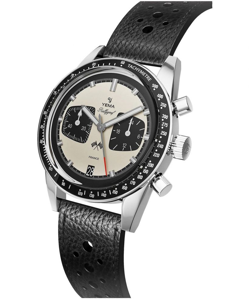 Zegarek męski Yema Rallygraf Panda Chronograph