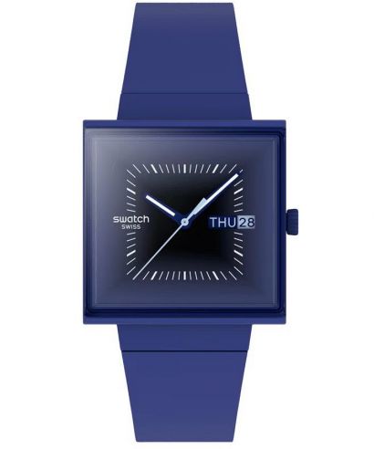 Zegarek Swatch Bioceramic Squarely Blacklight