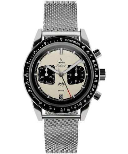Zegarek męski Yema Rallygraf Panda Chronograph