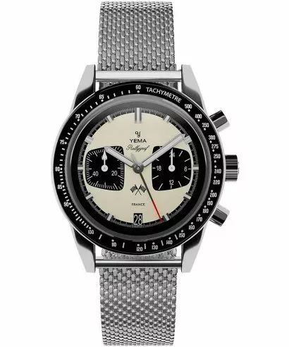 Zegarek męski Yema Rallygraf Panda Chronograph