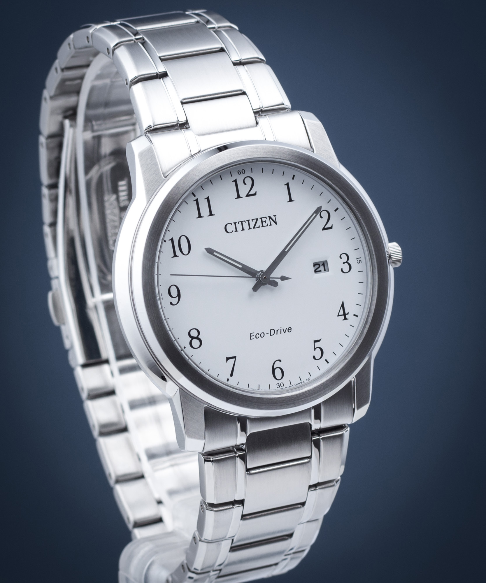 Citizen Orologio Uomo Eco-Drive AW1211-80A – Acciaio Inox, Quadrante Chiaro, Datario, 240 Giorni Riserva