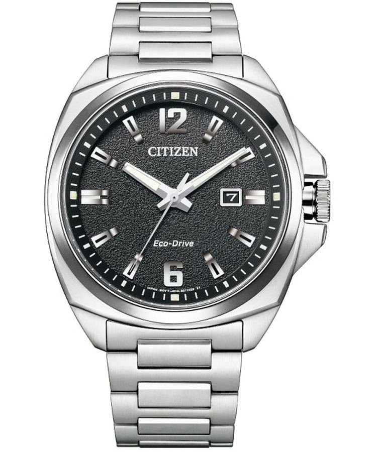 Orologio Da Uomo Citizen Endicott In Acciaio Inossidabile Con Quadrant Nero Eco Drive Aw1720 51e 100m
