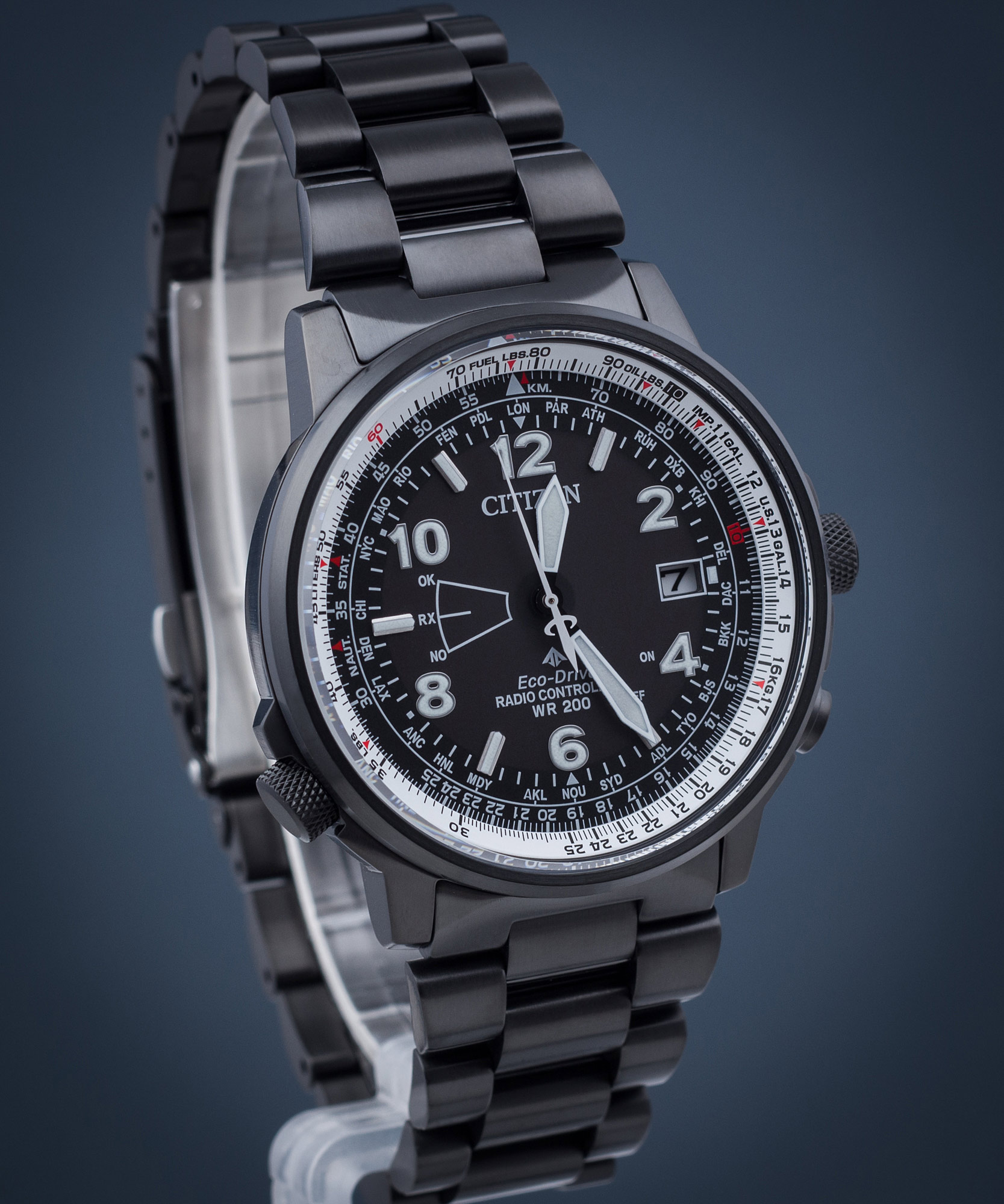 orologi multifunzione uomo Citizen Pilot CB0245-84E