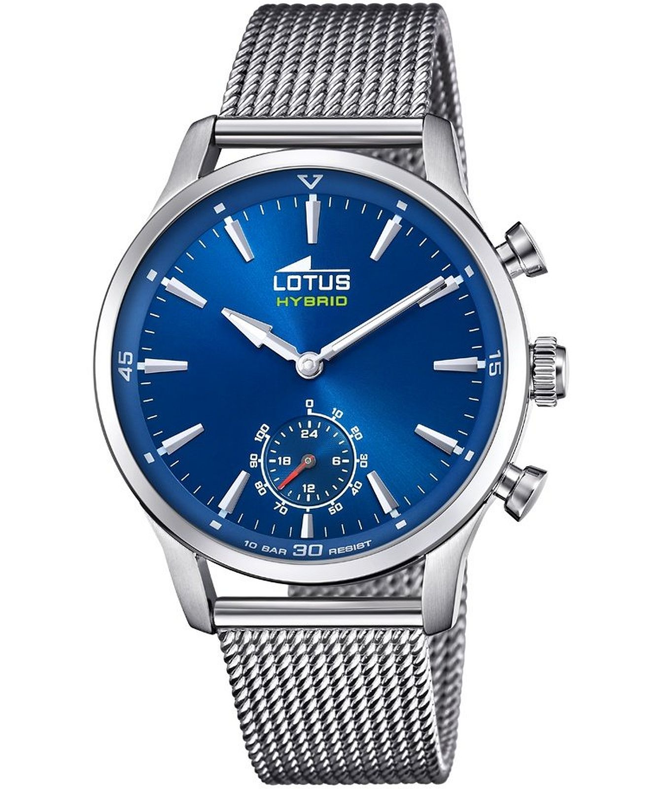 Lotus Connected 18803/1 – Smartwatch Uomo 43 Mm, Cassa Argento, Bracciale Acciaio, 10 ATM, Ricerca Telefono