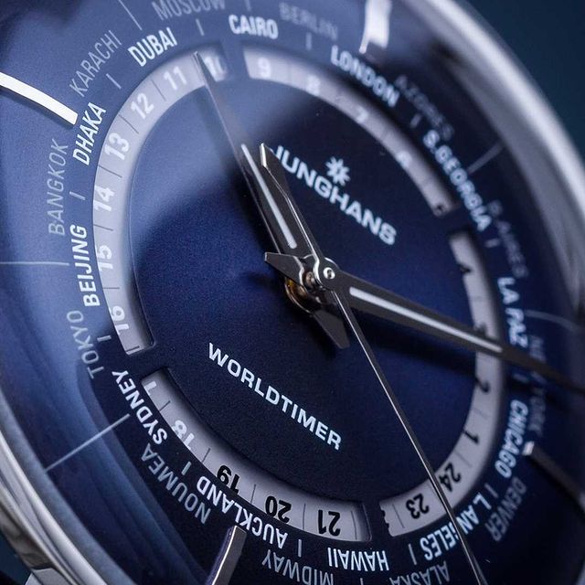 Zegarek męski Junghans Meister Worldtimer
