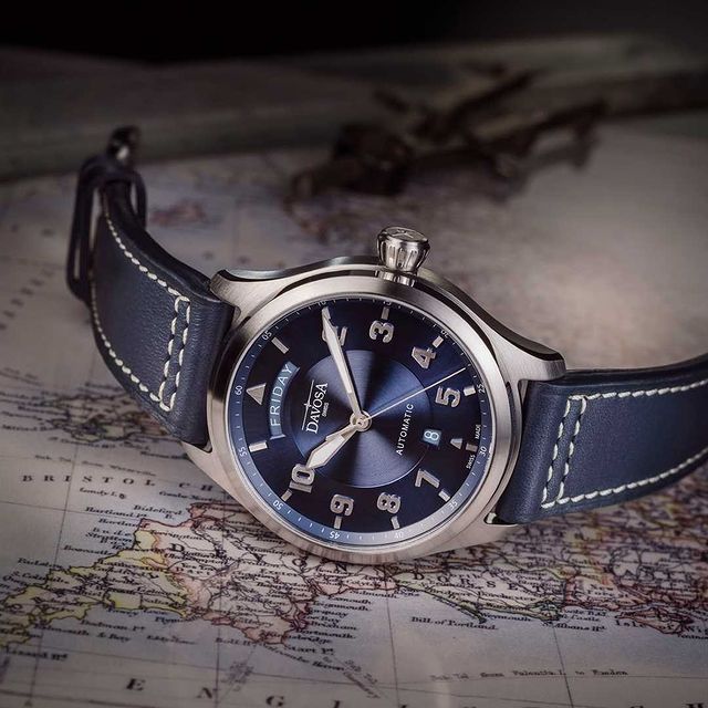 Zegarek męski Davosa Newton Pilot Day-Date Automatic					