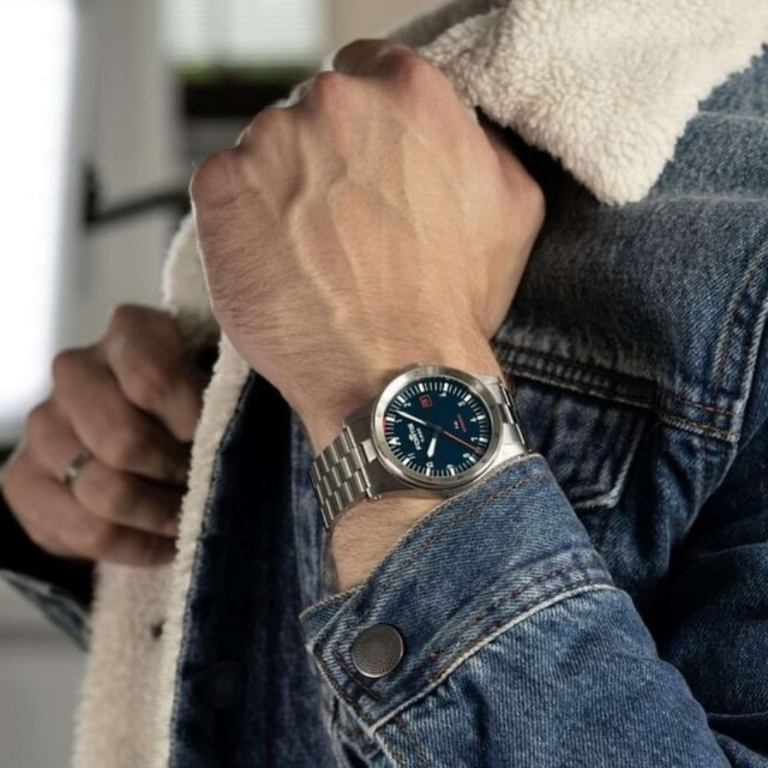 Zegarek męski Fortis Flieger F-41 Midnight Blue