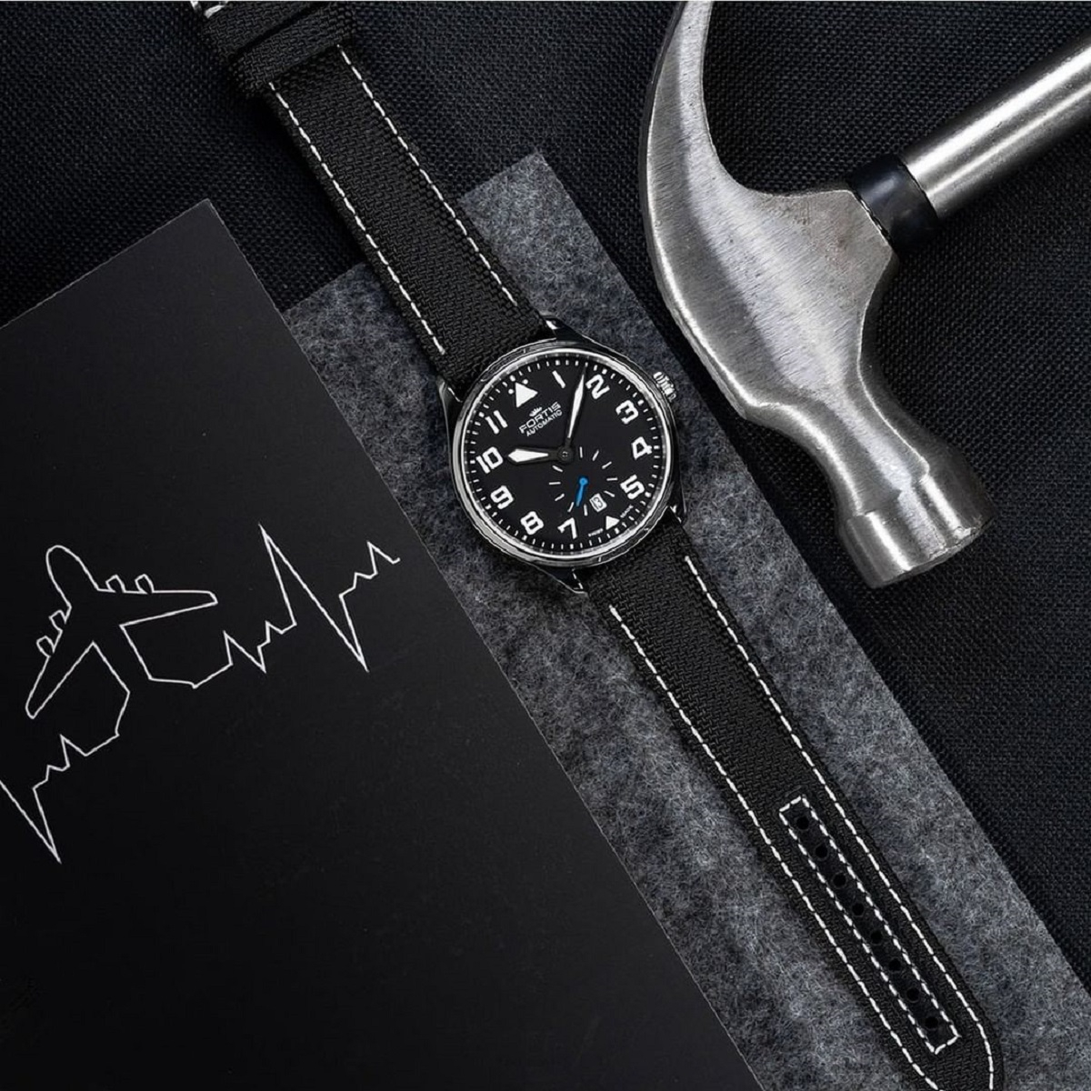 Zegarek męski Fortis Pilot Classic Second