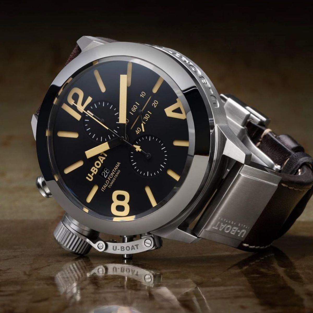 Zegarek męski U-BOAT Classico 45 Tungsteno Movelock