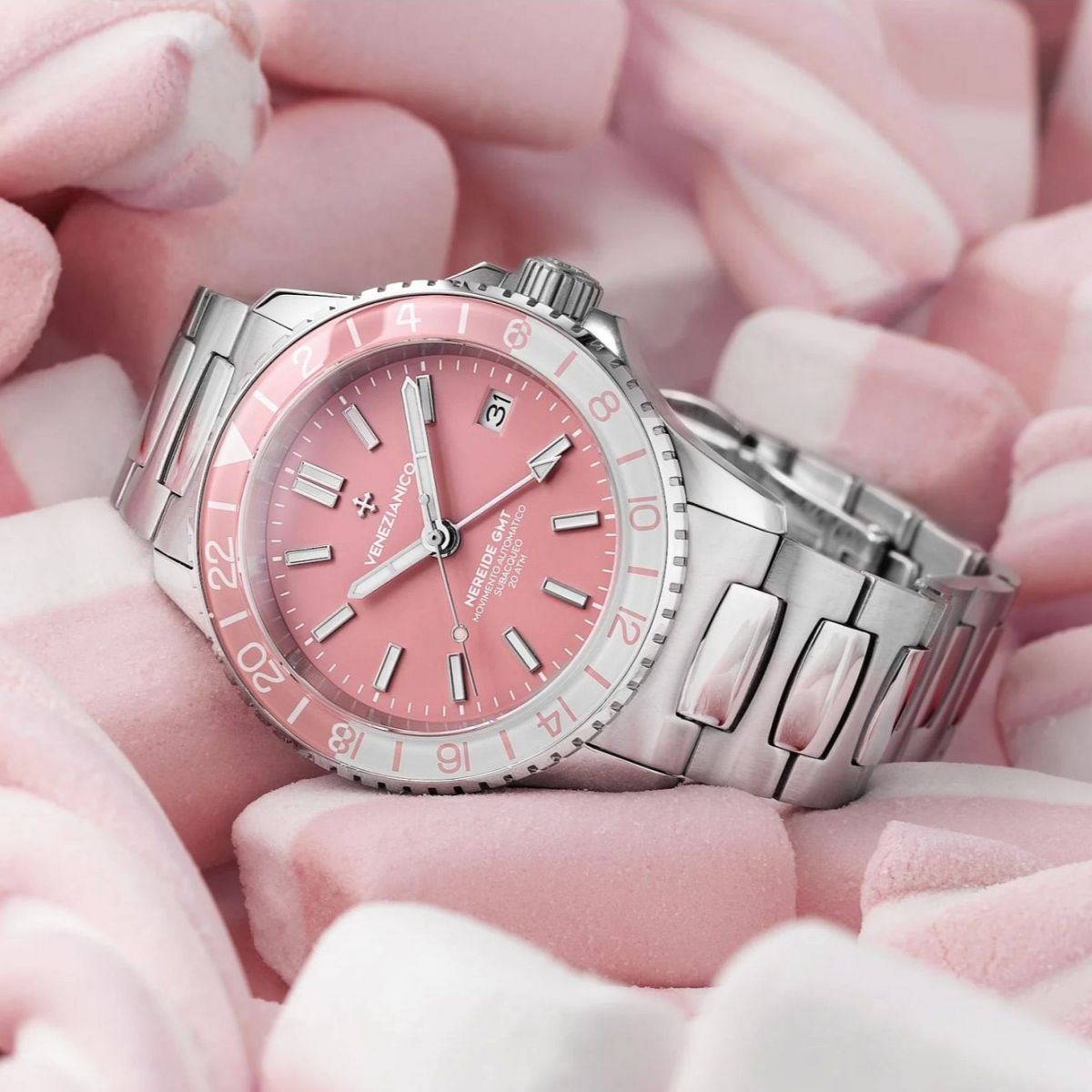 Zegarek Venezianico Nereide GMT Rosa