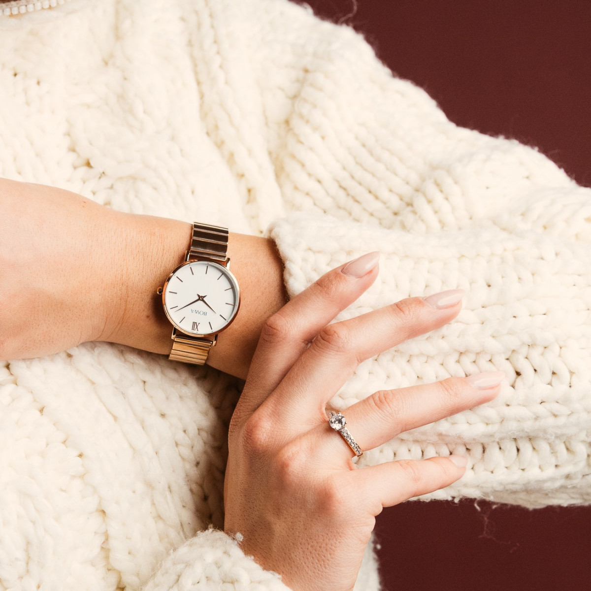 Zegarek damski BOWA London White-Gold Steel 33