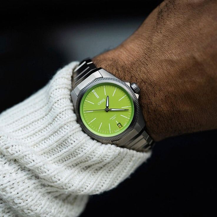 Zegarek męski Oris Propilot X Kermit Edition