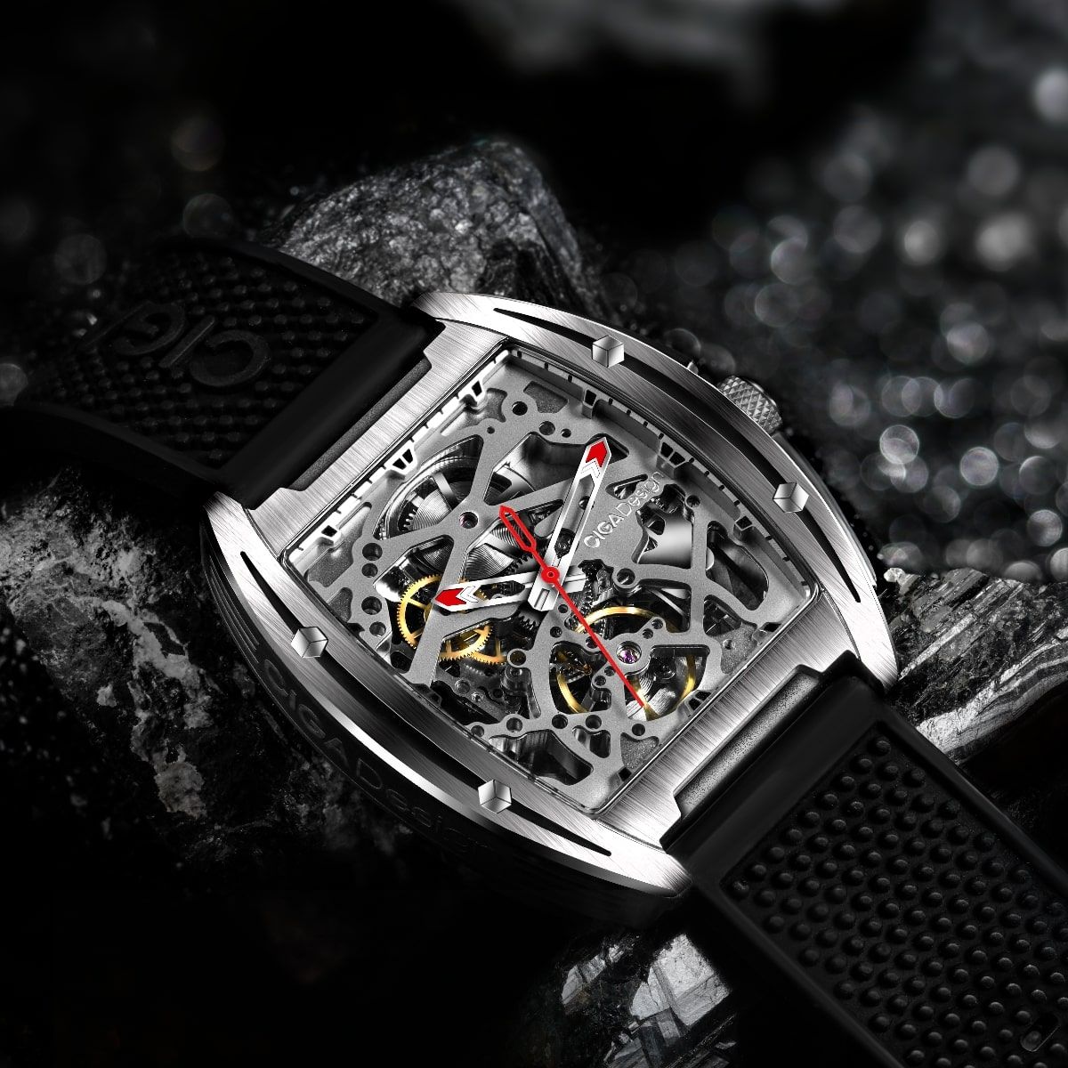 Zegarek męski Ciga Z-Series Edge Stainless Steel Skeleton Automatic
