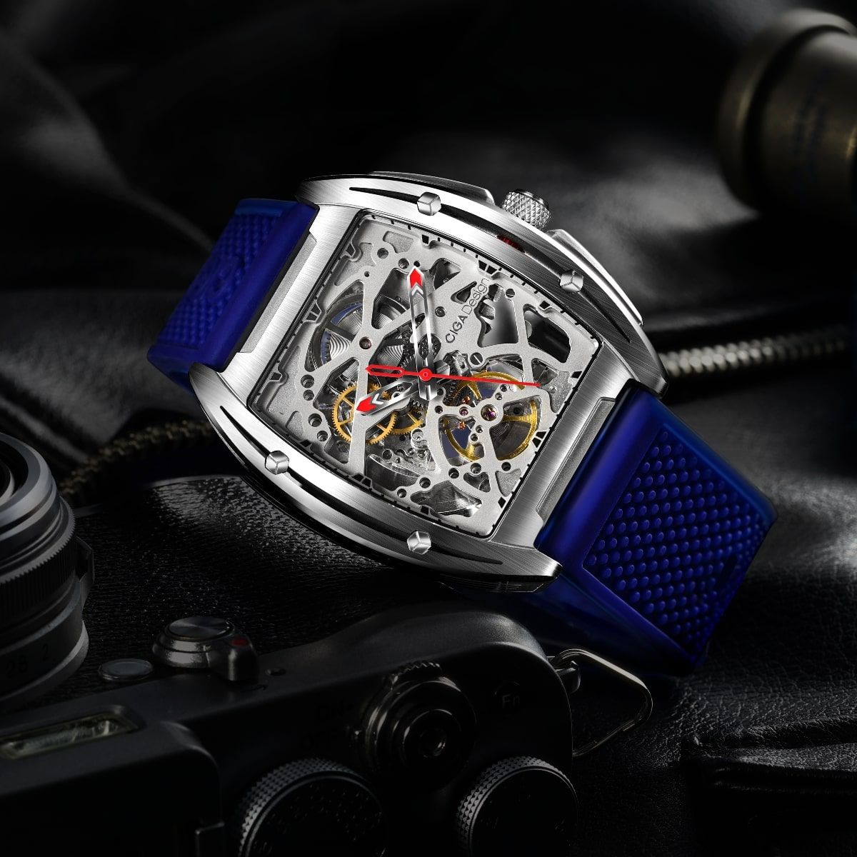Zegarek męski Ciga Z-Series Edge Stainless Steel Skeleton Automatic