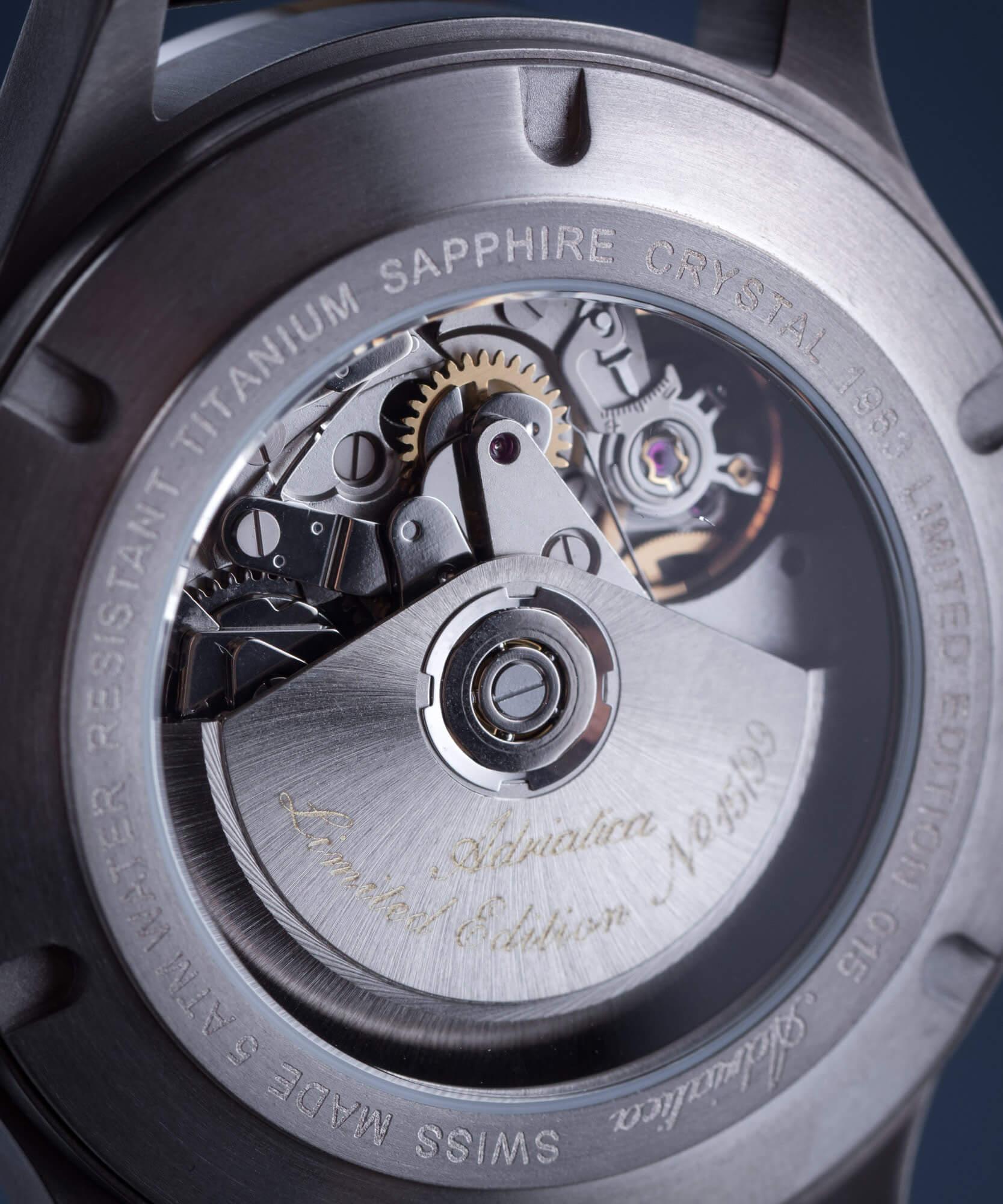 Zegarek męski Adriatica 1963 Limited Edition Chronograph Automatic A1963-4227A mechanizm