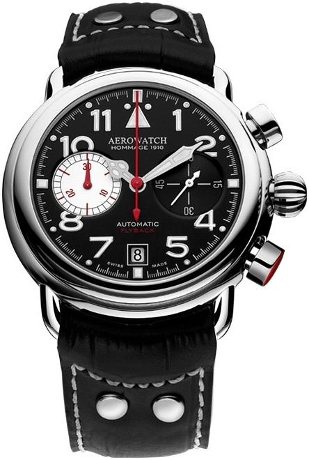 Aerowatch Homage 1910 Flyback Chrono Titanium Limited Edition