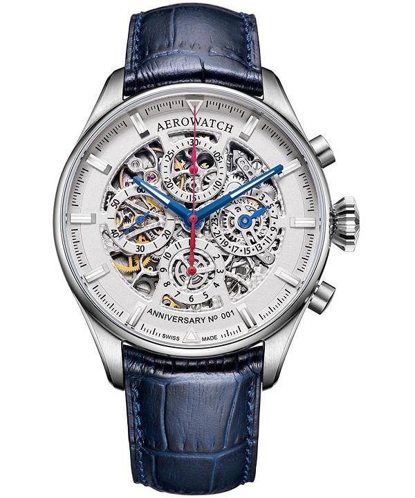 Zegarek męski Aerowatch Les Grandes Classiques Anniversary Edition Skeleton Automatic