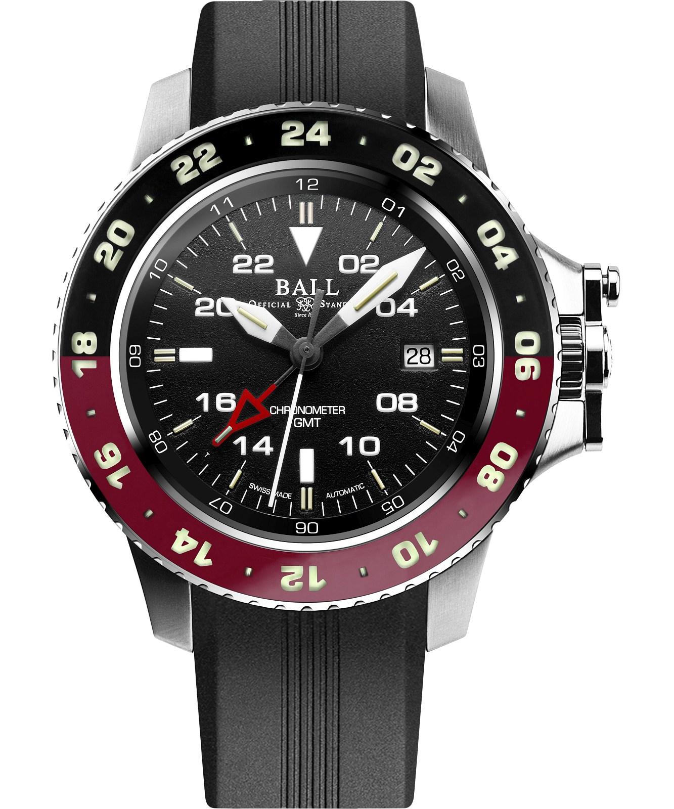Zegarek męski Ball Engineer Hydrocarbon AeroGMT II Automatic Chronometer DG2018C-P3C-BK