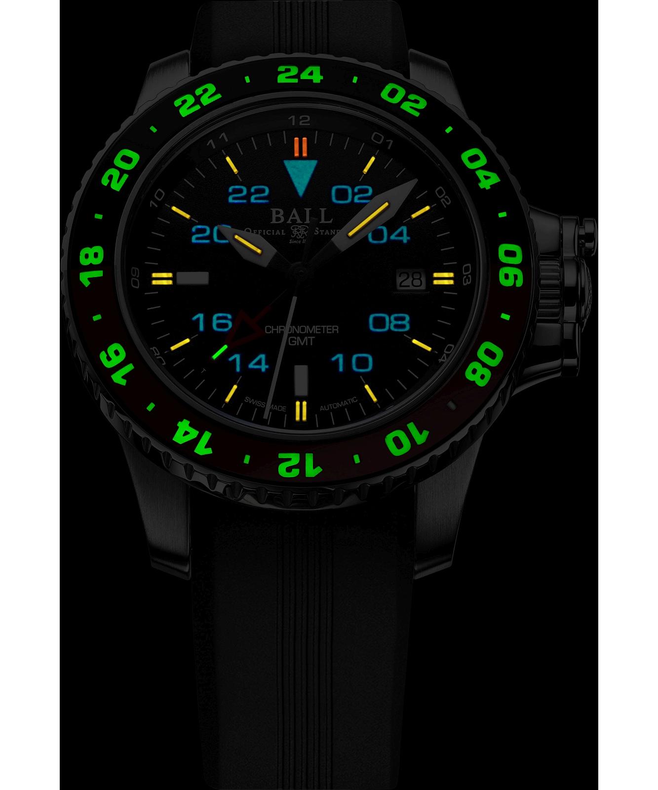 Zegarek męski Ball Engineer Hydrocarbon AeroGMT II Automatic Chronometer DG2018C-P3C-BK