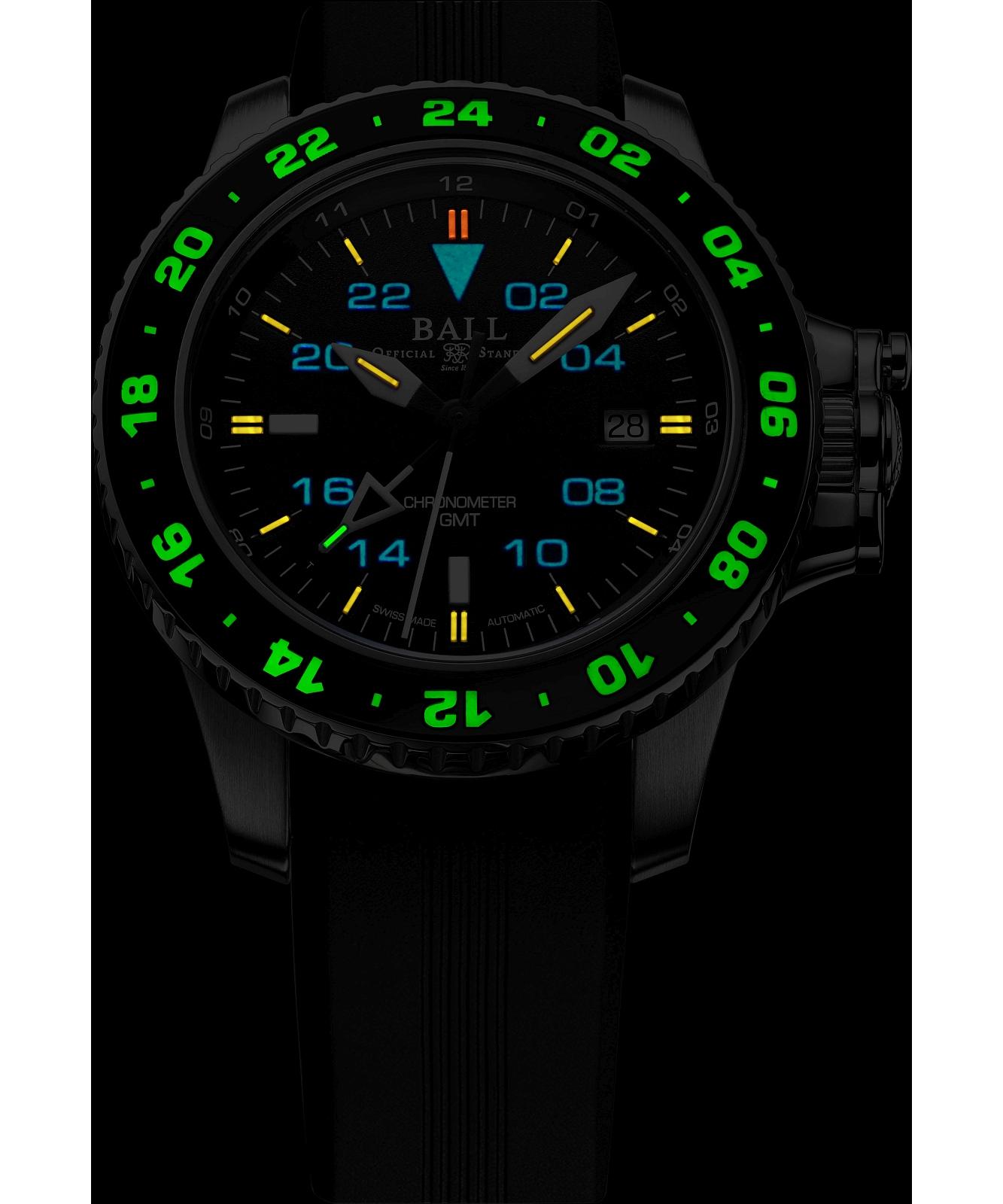 Zegarek męski Ball Engineer Hydrocarbon AeroGMT II Automatic Chronometer DG2018C-PC-BK