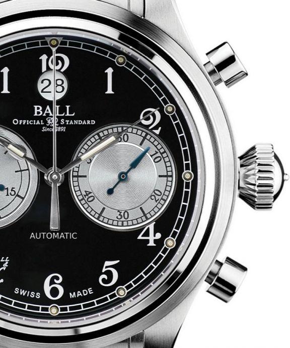 Zegarek męski Ball Trainmaster Cannonball Automatic Valjoux Chronograph
